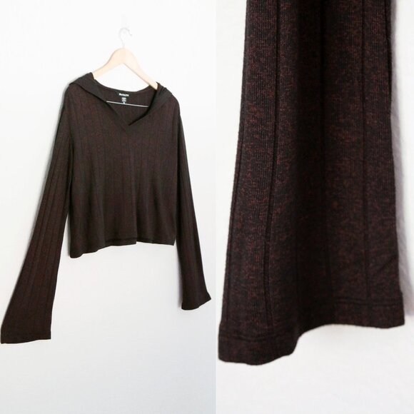 Athleta Harmony Pose Hoodie Sweatshirt Dark Mahogany Heather Size XS SOFT $79 - Picture 11 of 16